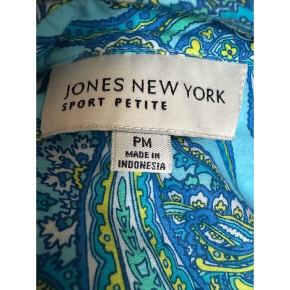 Spring Jones New York Sport Button Up Blouse Retro 70s - Picture 5 of 5